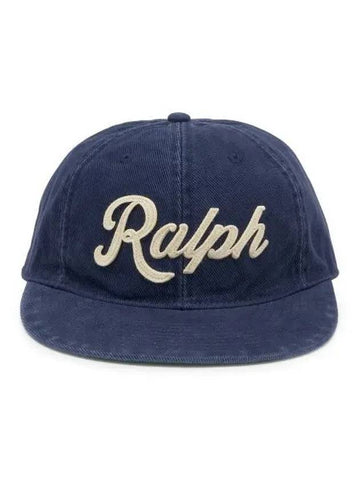 Applique twill ball cap navy - POLO RALPH LAUREN - BALAAN 1