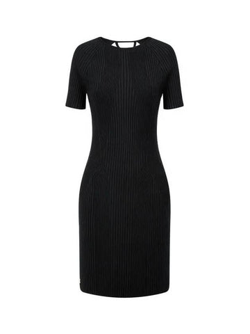 Women's logo back knit dress black 271970 - PHILIPP PLEIN - BALAAN 1