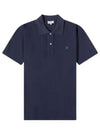 Bold Fox Head Patch Comfort Short Sleeve Polo Shirt Ink Blue - MAISON KITSUNE - BALAAN 2