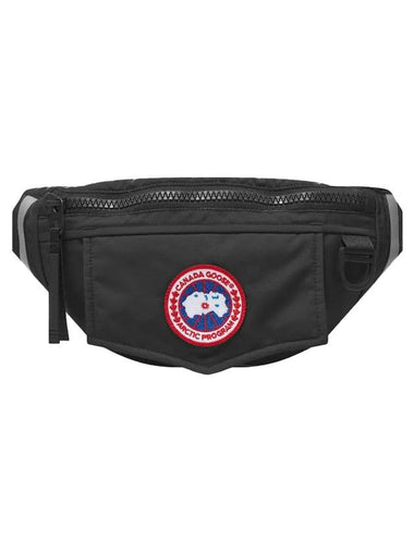 Logo Patch Waist Belt Bag Black - CANADA GOOSE - BALAAN 1