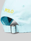 Embroidered Pony Logo Ball Cap Light Blue - POLO RALPH LAUREN - BALAAN 4