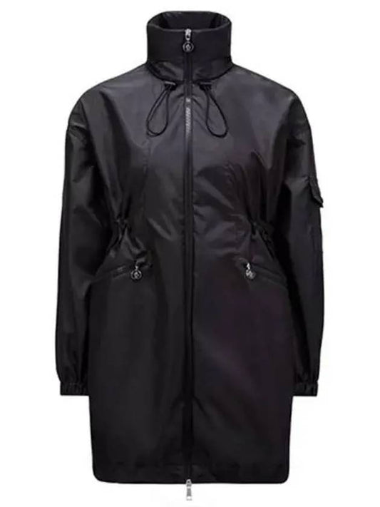 1C00005 597R1 999 ADHEMAR Long Windbreaker Black Women s Jacket TJ 270767 - MONCLER - BALAAN 1