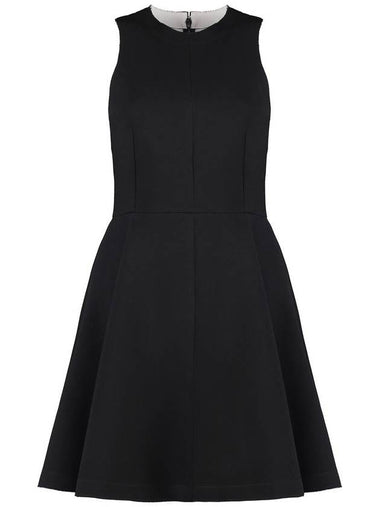 AMI Paris Flared Crèpe Dress - AMI - BALAAN 1