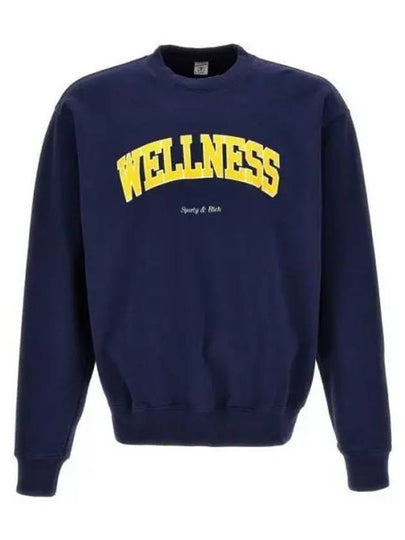 Wellness Ivy Crewneck NavyGold CRAW2320NA 31 Sweatshirt 987338 - SPORTY & RICH - BALAAN 1