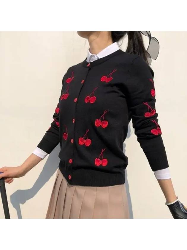 Spring Golf Cardigan Cherry Bonbon Golf Wear Cardigan - LOLOALLOY - BALAAN 1