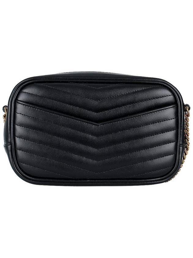 Lou Small Leather Cross Bag Black - SAINT LAURENT - BALAAN 6