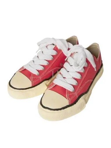 A09FW733 Red Peterson VL OG Sole Canvas Low Top Sneakers - MIHARA YASUHIRO - BALAAN 1