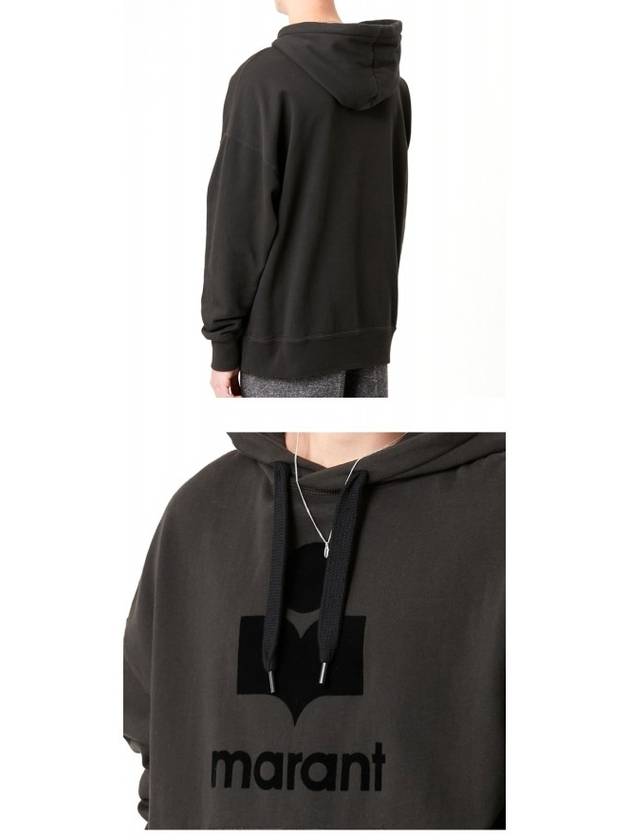 Miley Logo Hoodie Faded Black - ISABEL MARANT - BALAAN 6