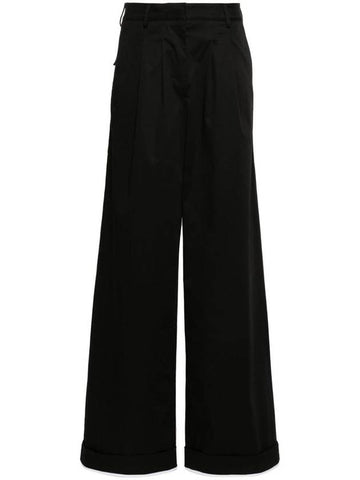 Palm Angels Straight Leg Cotton Blend Trousers - PALM ANGELS - BALAAN 1