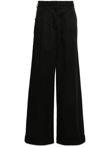 Palm Angels Straight Leg Cotton Blend Trousers - PALM ANGELS - BALAAN 1