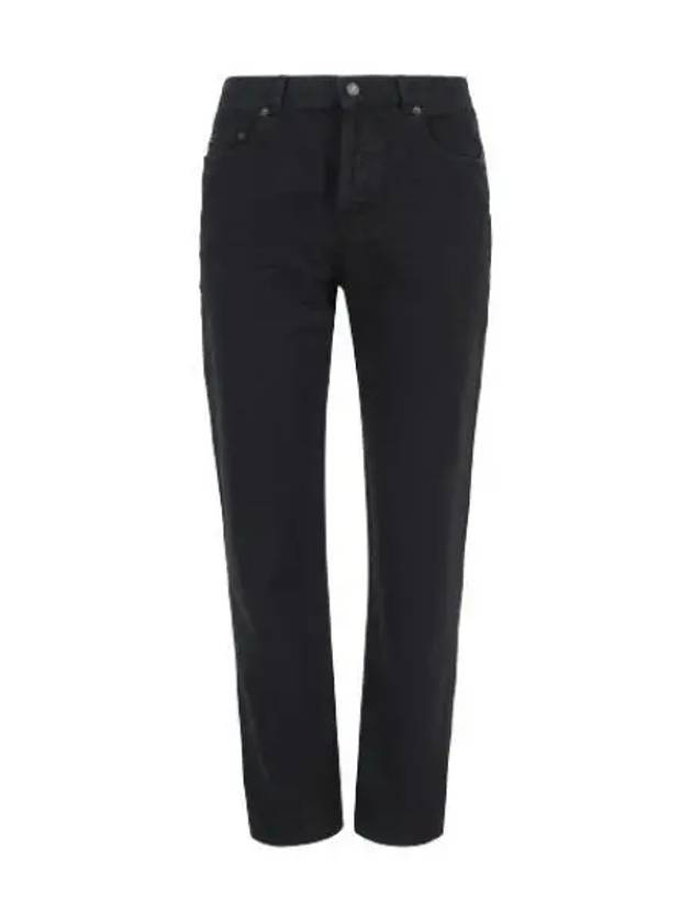 Vanessa Denim Straight Jeans Black - SAINT LAURENT - BALAAN 2