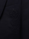 Black Embroidered Signature Wool Pont Neuf Jacket 52 - LOUIS VUITTON - BALAAN 4