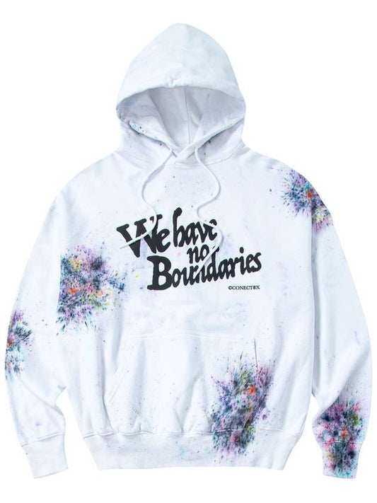 Hand Spray Dyed Hoodie White - CONECTX - BALAAN 2