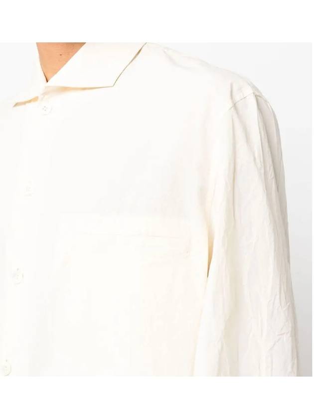 Camp Collar Cotton Short Sleeve Shirt Ecru - LEMAIRE - BALAAN 6