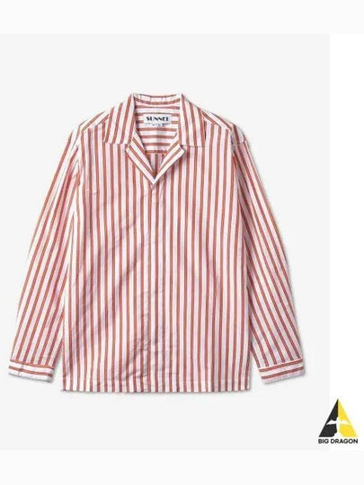 Poly Silk Stripe Shirt OFFWHITE Off White Red CRTWMSHR014NYL0227503 - SUNNEI - BALAAN 2