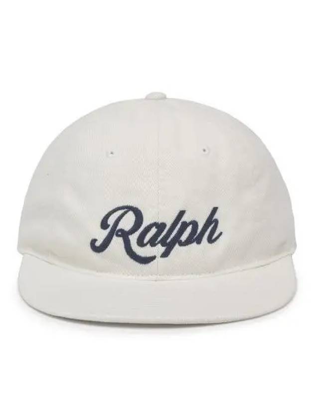 Applique twill ball cap white - POLO RALPH LAUREN - BALAAN 1