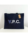 Front Logo Shoulder Tote Bag Indigo Blue - A.P.C. - BALAAN 6