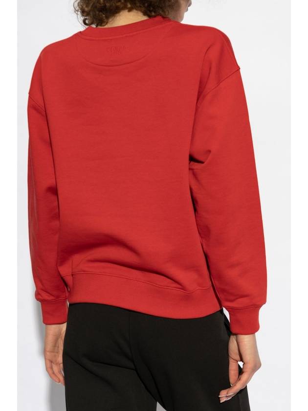 Kenzo Sweatshirt With Embroidered Logo, Women's, Red - KENZO - BALAAN 4