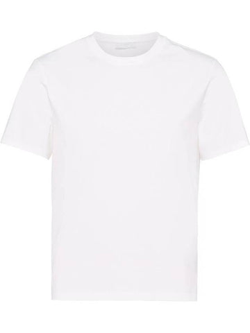 PRADA t-shirt round neck white - PRADA - BALAAN 1