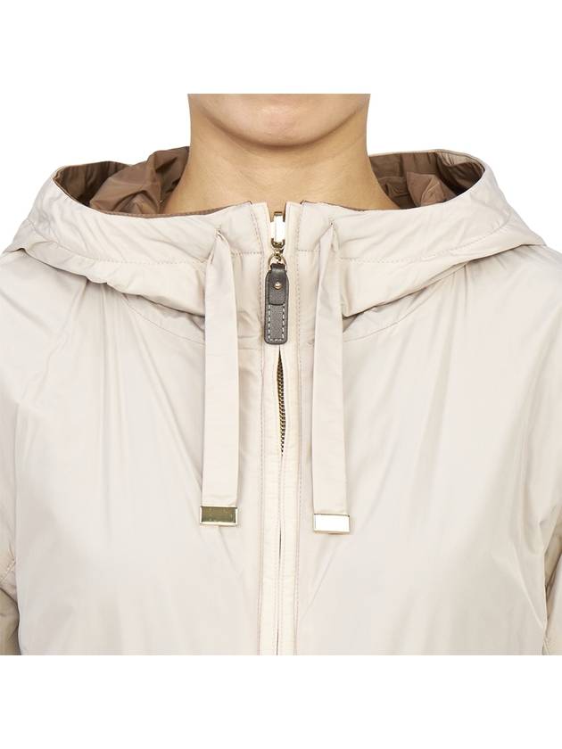 Esportb Hooded Double-Sided Windbreaker Ivory - MAX MARA - BALAAN 9