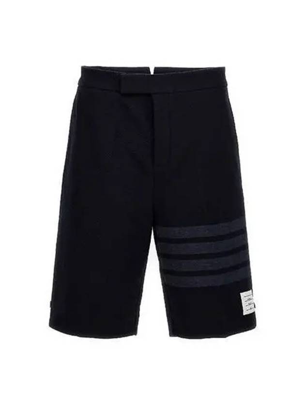 Diagonal bar Bermuda short pants navy MJQ159A 06772 - THOM BROWNE - BALAAN 1