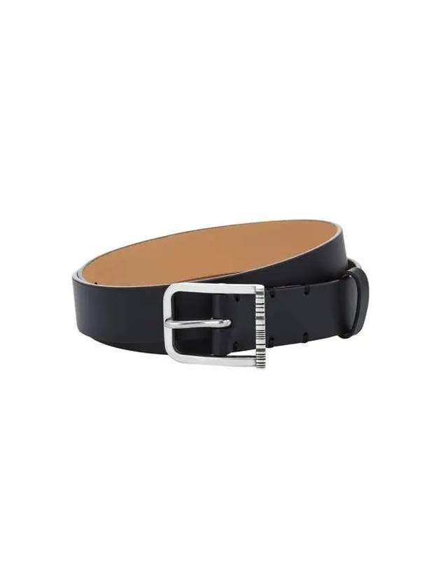 Striped buckle leather belt black 270039 - PAUL SMITH - BALAAN 1