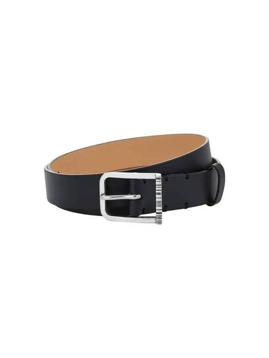 Striped buckle leather belt black 270039 - PAUL SMITH - BALAAN 1