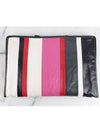 Bazaar striped clutch - BALENCIAGA - BALAAN 4