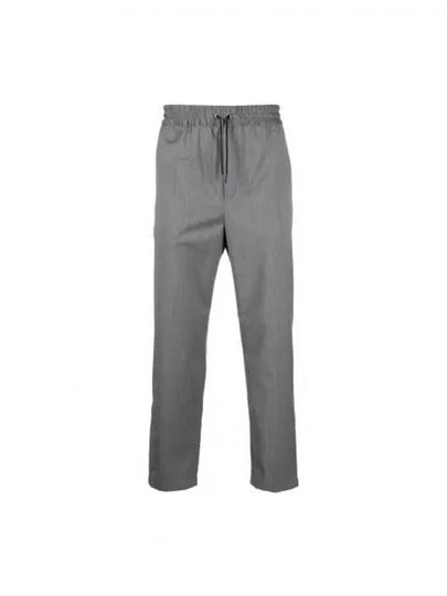 Effect Drawstring Straight Pants Grey Melange - MAISON KITSUNE - BALAAN 2