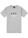 Madame Logo T-Shirt Heather Grey - A.P.C. - BALAAN 1