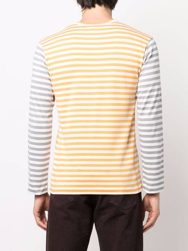 Men's LOGO STRIPED LONG SLEEVE T Shirt P1T3182 - COMME DES GARCONS - BALAAN 3