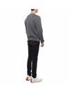 4 Bar Armband Milano Stitch Knit Top Mid Grey - THOM BROWNE - BALAAN 7