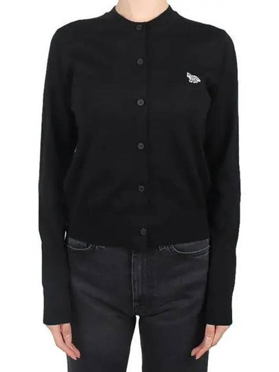 Baby Fox Patch Regular Cardigan Black - MAISON KITSUNE - BALAAN 2