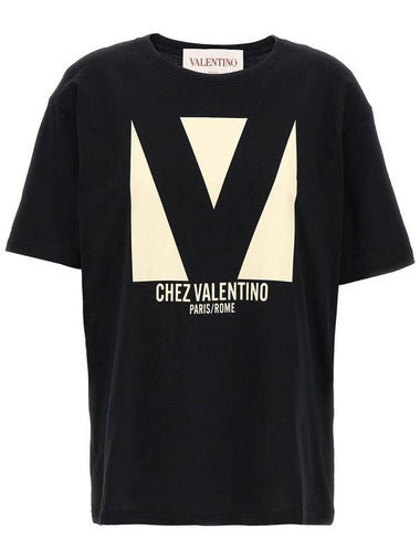 Valentino Garavani Valentino Garavani 'Chez Valentino' T-Shirt - VALENTINO - BALAAN 1