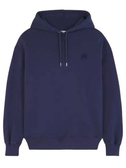 Bold Fox Head Patch Comfort Hoodie Navy - MAISON KITSUNE - BALAAN 2