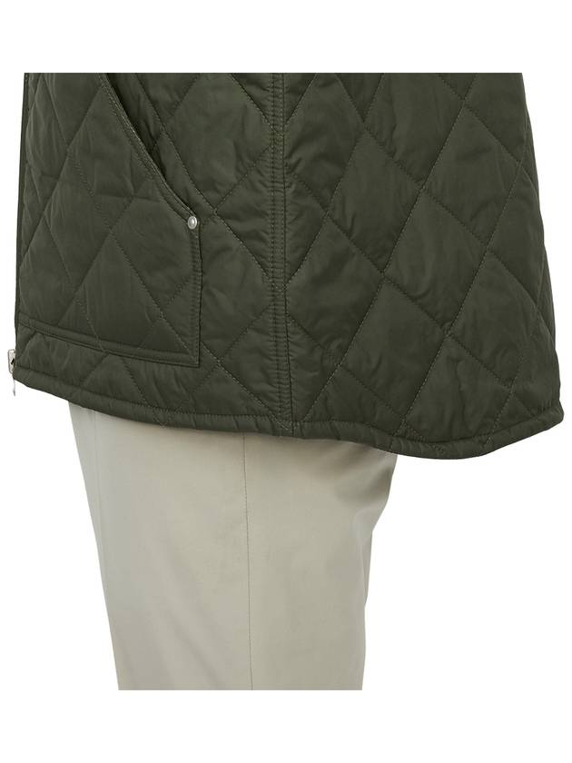 Myton Liner Diamond Quilt Zip-Up Vest Green - CARHARTT WIP - BALAAN 9