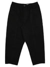 Men's Cotton Linen Relaxed Fit Straight Pants Black - LEMAIRE - BALAAN 2