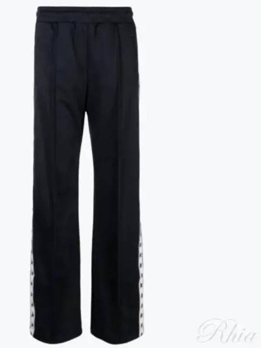 Side Star Band Track Pants Dark Blue - GOLDEN GOOSE - BALAAN.