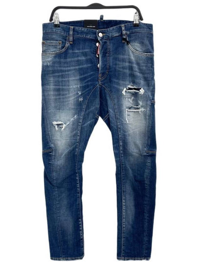 Washed Tidy Biker Jeans Blue - DSQUARED2 - BALAAN 2