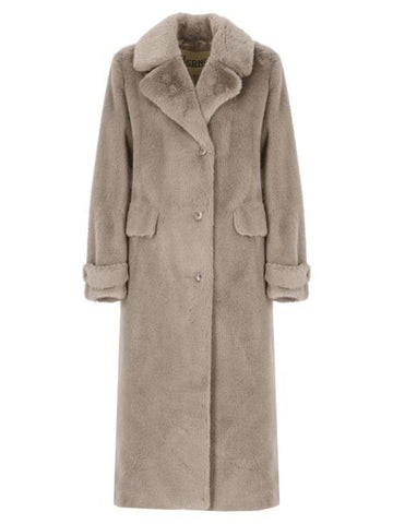 Women's Fur Coat Grey - HERNO - BALAAN 1