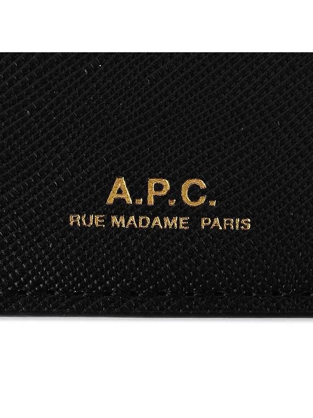 Demi Lune Card Wallet Black - A.P.C. - BALAAN 4