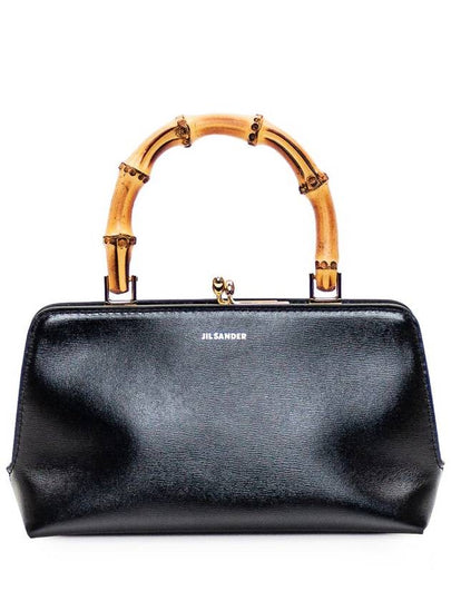 Goji Bamboo Mini Tote Bag Black - JIL SANDER - BALAAN 2