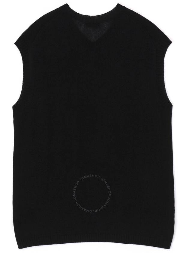 Yohji Yamamoto 7G Switch Border Switch V-Neck Vest, Brand Size 3 (Medium) - YOHJI YAMAMOTO - BALAAN 2