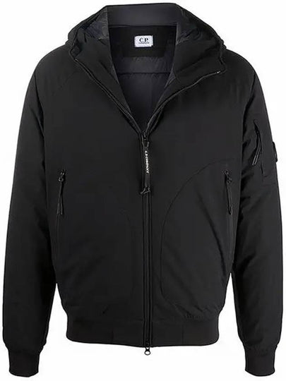 Pro-Tech Ribbed Hooded Jacket Black - CP COMPANY - BALAAN 2