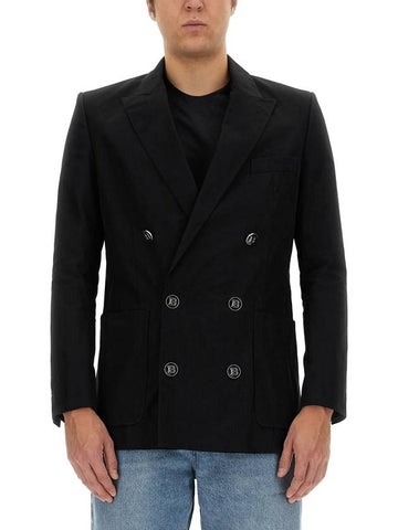 DOUBLE-BREASTED JACKET - BALMAIN - BALAAN 1