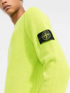 Men's Ribbed Soft Cotton Crewneck Knit Top Lemon - STONE ISLAND - BALAAN 3