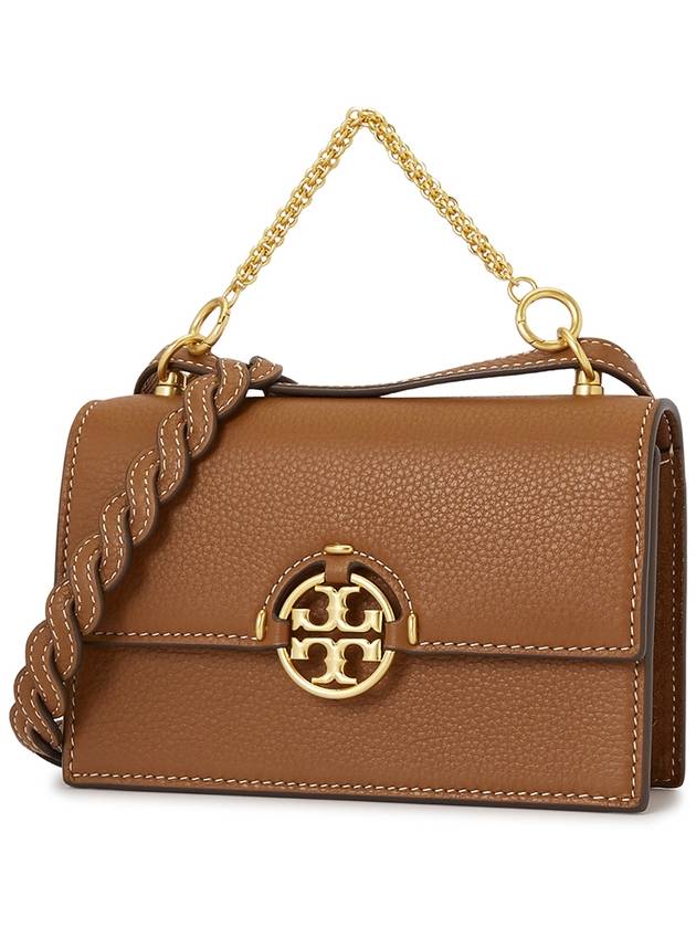 Miller Chain Tote Mini Bag Brown - TORY BURCH - BALAAN 3