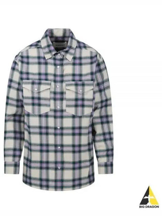 23 Majora CH0006FA A1I39E GRLC Check Flannel Shirt - ISABEL MARANT - BALAAN 2