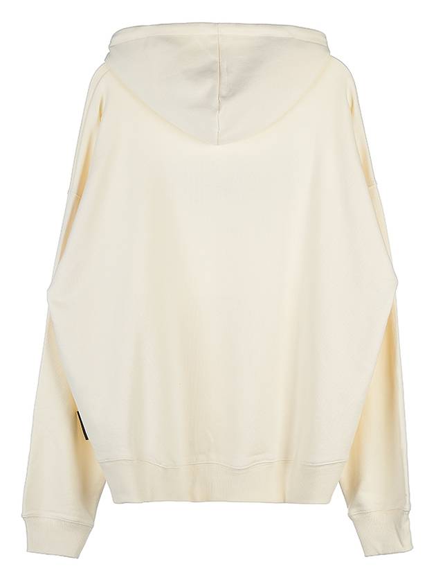 Lettering Logo Print Hoodie Ivory - MSGM - BALAAN 3