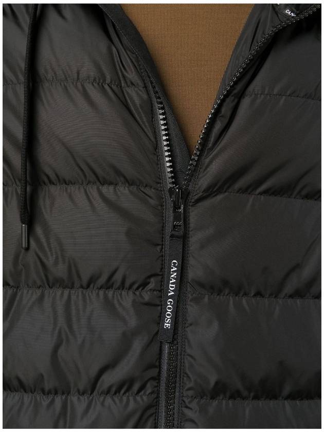 Hybridge Huron Down Zip-Up Hoodie Black - CANADA GOOSE - BALAAN 6